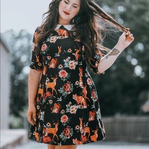Hell Bunny Fox + Deer  Dress
